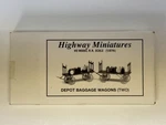 HO/1:87 Scale, Highway Miniatures, 360-301 Jordan Baggage Wagon ( Two) Kit.. Fixed Price $16.14.
