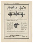 1913 American Ball Bearing Co. Of Cleveland Ad: Worm Gear Truck Axle Pictured. Fixed Price $19.84.