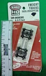 Kadee Ho #509 Andrews (1898) Trucks With 33" Ribbed Back Wheels - Details Below. Fixed Price $12.50.
