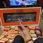 Lionel Sunoco Single Dome Tank Car Gauge Yellow Blue 6-29611 Die-cast Metal. Fixed Price $65.00.
