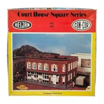 Con-cor Scale Court House Square Series Crooksville Bank Block Building Kit. Fixed Price $24.77.