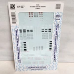 Emd And Ge Diesel Locomotive Unit Data 1989+ Microscale Decal 87-527 Ho. Fixed Price $6.95.