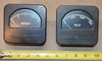 Pair Of Westinghouse & Panel Meters 0-7500 Volts 0-2 Amps Marked QX37. Fixed Price $29.95.