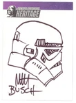 2004 Topps Star Wars Heritage Artist Sketch Card Matt Busch Stormtrooper 1/1. Fixed Price $60.00.