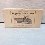 Jordan Products Highway Miniatures Ho Scale Mack Dump Truck Kit C-210. Fixed Price $19.99.
