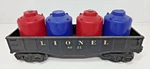 Lionel 6032 Black Gondola Car With 4 Canisters O27 Gauge. Fixed Price $16.99.
