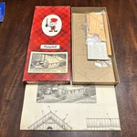 Campbell Ho-associated Scale Warehouse & Office Building Model Kit No. 406. Fixed Price $52.00.