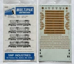 Accu-cals Ho Decal-multipak Maine Central/b&m/ptm Grn -or- Mrn GP-7 #5802H. Fixed Price $12.95.