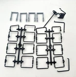 36 Piece Set Usa Trains Boxcar, Reefer, Flat Detail Repair Parts Rails Steps. Fixed Price $24.95.