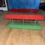 American Flyer No. 586F Illuminated Wayside Station, Red/gray & Lionel 156. Fixed Price $28.00.
