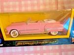 Vtg New Lucky Diecast 1949 Cadillac Coupe Deville Convertible 1:43 Pink Box. Fixed Price $11.00.