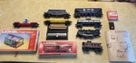 Vintage Lionel Variety Pack - 7 Cars, 1 Engine (parts), Accessories. Fixed Price $72.00.