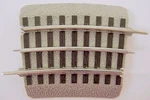 Lionel 6-12023 Gauge O-36 1/4 Curved Fastrack Section (32). Fixed Price $130.08.