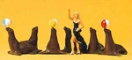 Preiser Ho Scale Circus Trainer With Sea Lions Animal Figures # 20260. Fixed Price $20.65.