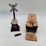 Louis Marx Bell FB-126 Ringing Crossing Signal Tested Shiny Grt Paint. Fixed Price $21.95.