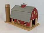 Tyco Pola 7770 Barn & Silo Vintage Ho Scale Building Built. Fixed Price $29.99.