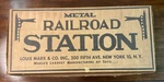 Vintage Marx #4412 Tin Railroad Station Scale Trains W/box. Fixed Price $299.00.