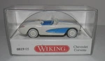 Wiking Ho 1:87 Scale White & Blue Chevrolet Corvette #0819 05 Nib. Fixed Price $18.99.