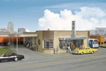 Walthers Cornerstone 9332934 1/87 Ho Scale 30'S Silver Springs Bus Terminal Kit. Fixed Price $43.65.