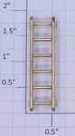 Lionel 814-4 Brass 6-RUNG Ladder Fits 2814 216 516 (12). Fixed Price $29.40.