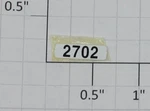 K-line K2412-2702 #2702 GP-38 Adhesive Sticker Number Boards (10). Fixed Price $9.00.