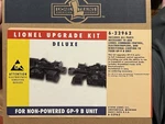 Lionel 6-22962 Deluxe GP-9 Dummy Tmcc Upgrade Kit Blk Truck. Brand New. Fixed Price $20.00.