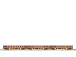 Lionel 2427410 Milwaukee Road 18" Aluminum Passenger Cars, 3 Pack, Gauge Nib. Fixed Price $739.99.