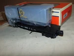 Lionel 19415 Erie Flatcar With Trailer + Box. Fixed Price $15.00.