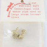 Centrifugal Cold Water Pipe For Large Steam Locos Brass Precision 1/4" PSH-4245. Fixed Price $10.75.