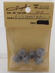 Suydam S114 Ho Scale Roof Ventilator White Metal Accessory (pack 6). Fixed Price $9.34.