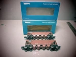 Industrial Rail, 027 Scale Two Idm 4102 4-BAY Covered Hoppers Santa Fe O.b,. Fixed Price $30.00.