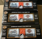 Mth Premier Harley Davidson Scale 40' Boxcar Set 20-90313 Nib *rare*. Fixed Price $1000.00.
