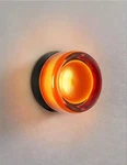 Rrtyo Evan 5.1 In. Modern Orange Dome Dimple Light Integrated Led Bathroom.... Fixed Price $34.99.