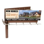 Blma Scale Modern Dual-sided Billboard Includes 22 Interchangeable Ads! #520. Fixed Price $39.95.
