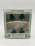 Vtg Life-like Products Mini Evergreen Trees #1326 Pack 4 Scale Trains , Racing. Fixed Price $7.97.