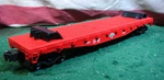 Lionel 6-17534 O-gauge Diamond Flatcar With 2 Wheel Chocks (no Tractor Trucks). Fixed Price $19.99.
