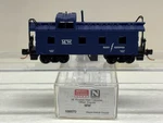 Scale Micro Trains Mtl 100 50 073 Blue Mw Caboose From Table Top Set. Fixed Price $150.00.
