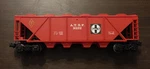 Lionel 6-9322 Santa Fe A.t.s.f. Covered Hopper & O-27 Gauge. Fixed Price $13.99.
