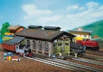 Faller 222116 N Scale Two Seater Locomotive Storage (with Movable Doors). Fixed Price $51.85.