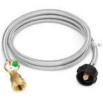 6 Feet Propane Tank Extension Hose Braided&gauge Acme To Male Qcc/pol Fitting. Fixed Price $28.99.
