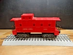 Lionel 0/027 Gauge Lines 35' Red Cupula Caboose 6037. Fixed Price $12.75.