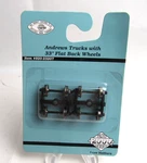 Walthers Ho Scale Andrews Trucks With 33" Flat Back Wheels #920-23207 Nip. Fixed Price $8.99.