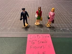 Lgb Scale Train Figures 2 Female Passengers 1 Railroad Employee 3" Tall Lote. Fixed Price $18.95.