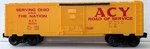 Lionel 6-16234 O/027 Akron, Canton And Youngstown Box Car Acy Rtr Ovp. Fixed Price $35.96.