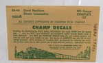 Champ Decals EH-4A Ho Scale Great Northern Steam Locomotive Complete Set. Fixed Price $11.04.