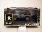2012 Jeep Wrangler Us Army Strong Greenlight 1:43 Scale Diecast Model. Fixed Price $8.99.
