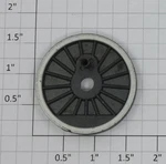 Lionel 8606-621 Hudson Center Driver Wheel With Eccentric Stud (1). Fixed Price $6.00.