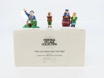 Department Heritage Village #5655-3 "the Old Man & Sea" Figures Set. Fixed Price $17.95.