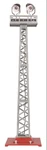 Mth Lionel Corp. 11-90107 Silver/red No. 92 Floodlight Tower Set Tinplate New. Fixed Price $349.99.