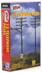 12 Telephone Poles Scale Atlas Layout Diorama 775. Fixed Price $8.45.